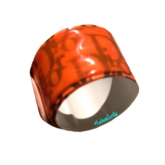 Vintage Dior Iridescent Trotter Monogram Logo Bracelet - Picture 7 of 10